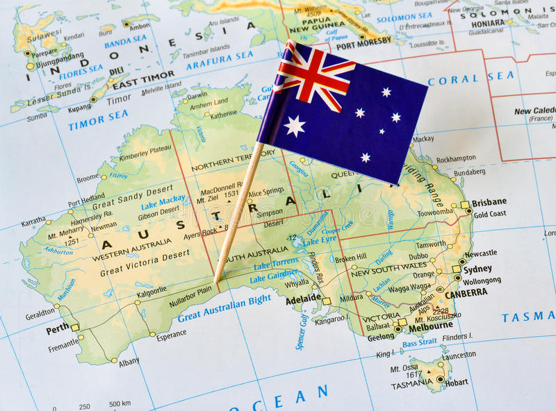 Australia Map Pin